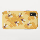 Honingbijen en honingraatontwerp Case-Mate iPhone case (Achterkant (horizontaal))