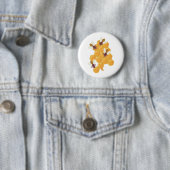Honingbijen en honingraatontwerp ronde button 5,7 cm (In situ)