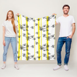 Honingbijen! Fleece Blanket