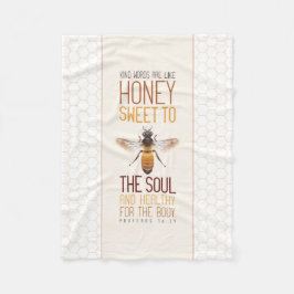 Honingbijen Fleece Deken