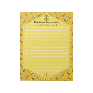 Honingbijen Honeycomb Bumble Bee Honey Do List Aan Notitieblok
