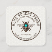 Honingbijen Honeycomb Square Visitekaartje (Voorkant)