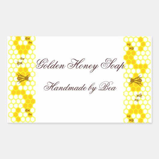 Honingbijen, honingraat, aangepaste Stickers voor (Voorkant)