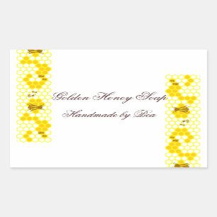 Honingbijen, honingraat, aangepaste Stickers voor 