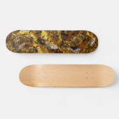 Honingbijen in Hive met koningin in midden Skateboard (Horizontaal)