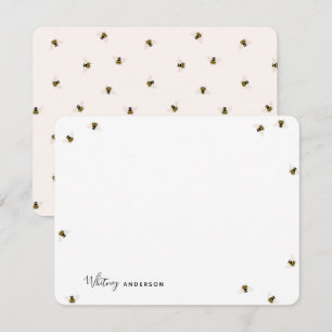 Honingbijen - Kaart voor gepersonaliseerde schrijf Notitiekaartje