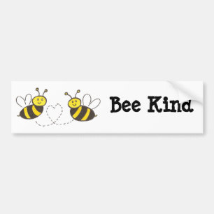 Honingbijen met hart bijen vriendelijk bumpersticker