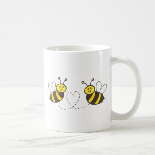 Honingbijen met hart koffiemok (Rechts)
