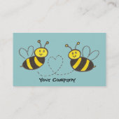 Honingbijen met hart visitekaartje (Achterkant)