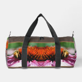 Honingbijen op Coneflower Daisy Personalized Plunjezak (Achterkant)