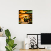 Honingbijen op de ventiel poster (Thuiskantoor)