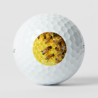 Honingbijen op Honeycomb Golfballen