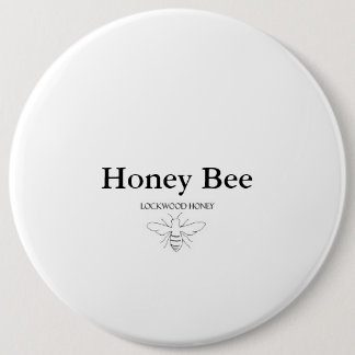 Honingbijen Ronde Button 6,0 Cm