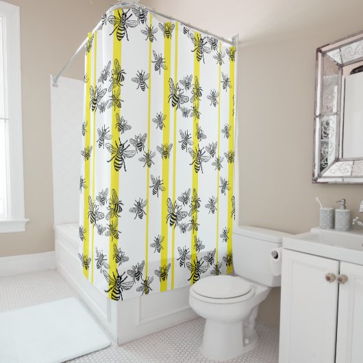 Honingbijen! Shower Curtain Douchegordijn (In situ)