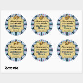 Honingbijen Sunburst Cornflower Blue Honey Sticker (Vel)