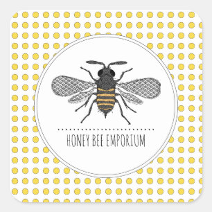 Honingbijenhoningproducten Apiary imker Products Vierkante Sticker