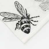 Honingbijenkorf met witte decoratieve deken (Hoek)