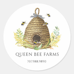 Honingbijenkorps Apiary Bijenkwekerij Ronde Sticker