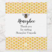 Honingbijenlabels Wijn Etiket (Enkel label)