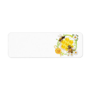 Honingbijenliefhebber bijenteelt etiket