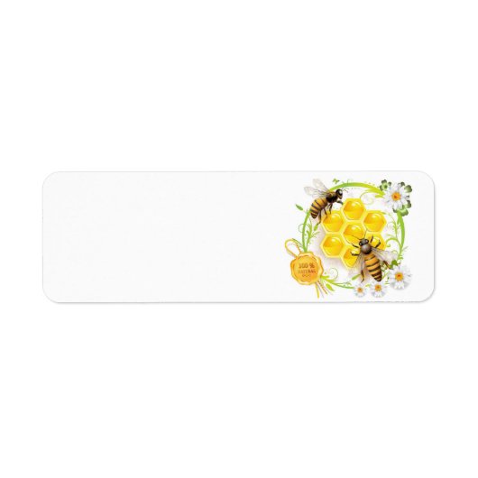 Honingbijenliefhebber bijenteelt etiket (Voorkant)