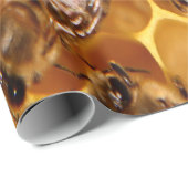 Honingbijenprint Cadeaupapier (Rol Hoek)