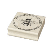  honingbijenronde 	rubberstempel (Stempel)