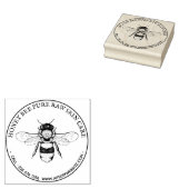  honingbijenronde 	rubberstempel (Gestempeld)