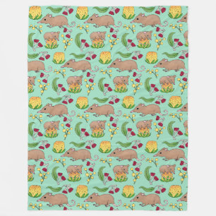 Honingbuidelmuis Fleece Deken