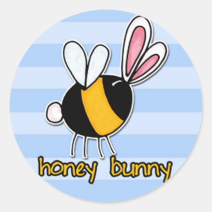 honingbundel ronde sticker