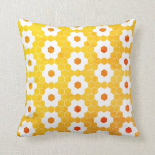 Honingcombi's en bloemen kussen