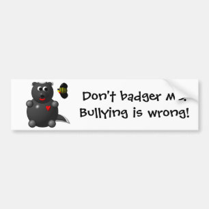 Honingdas en honingbij bumpersticker