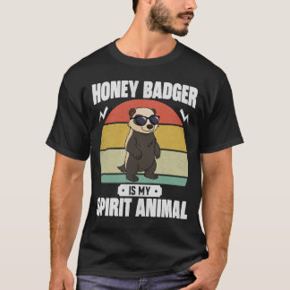 Honingdas is Mijn Spirituele Dier Funny Vintage T-shirt