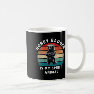 Honingdas is Mijn Srit Dier Funny Vintage Wilde Di Koffiemok