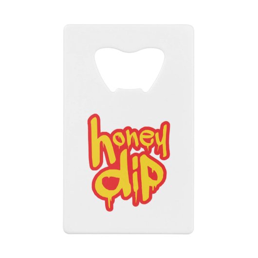 honingdip kredietkaart flessenopener (Voorkant)
