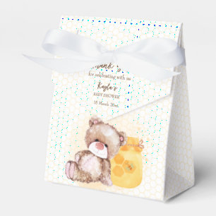 Honingdradenbeer wacht vroeg op baby shower bedankdoosjes