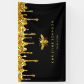 honingdruppels voor goudglitter spandoek (Verticaal)