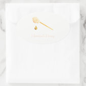 Honingetiket Ovale Sticker (Tas)