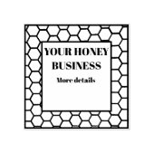 Honingetiket Rubberstempel (Afrduk)