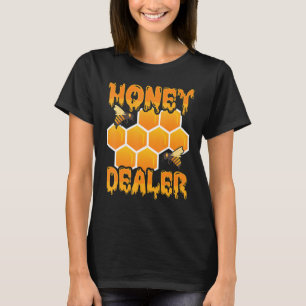 Honinghandelaar Honeycomb Bijennetbijenteelt T-shirt
