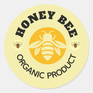 Honingkruik Honingbij Imker Bijenstal Ronde Sticker