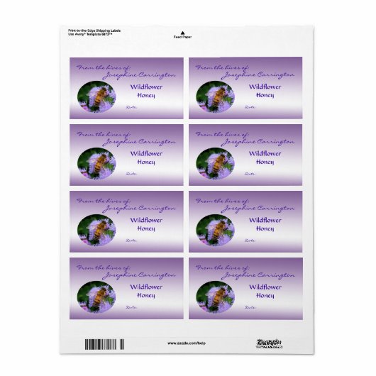 Honinglabels Etiket (Full Sheet)