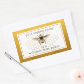 Honingpot Etiket Bijen Bijenhouderij Honingraat Go (Envelop)