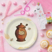 honingpot honing bijen Baby shower Papieren Bordje (Feest)