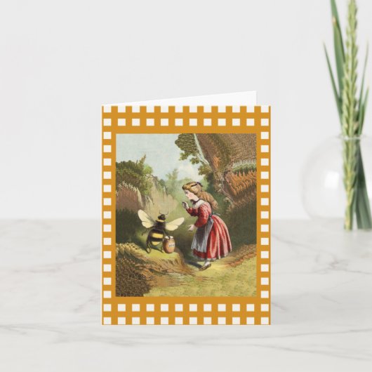  honingpot voor kleine bijen kaart (Voorkant)