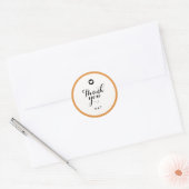 Honingpotdeksel Bruiloftsgeschenk Ronde Sticker (Envelop)