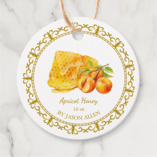 Honingraat Apricot Infused Honey Hang Label