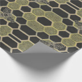 Honingraat & Bee inpakpapier (Hoek)