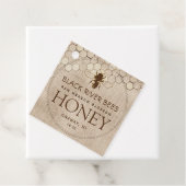 Honingraat & Bee Raw Honey Jar Label Natuurlijk (In situ)