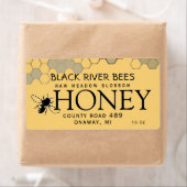 Honingraat & Bee Raw Honing Label Provence Geel (Insitu)